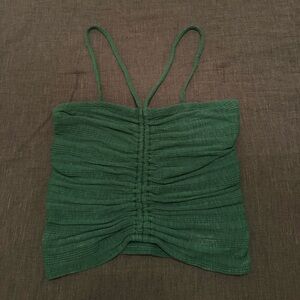 Pilcro Anthropology green halter top